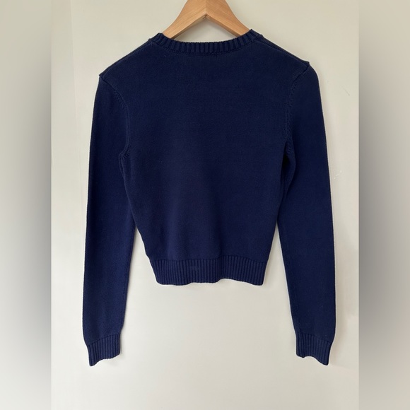 American Apparel - Cropped Sweater - Navy - Size M - Picture 4 of 9